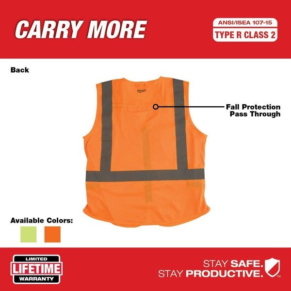 CHALECO SEGURIDAD NARANJA MILWAUKEE 48-73-5031 ESTANDAR1