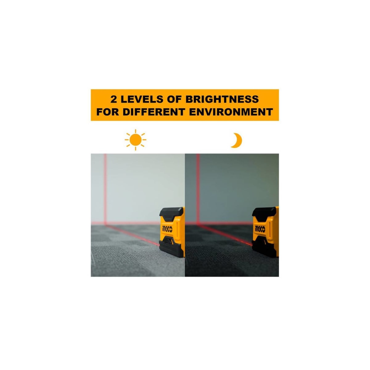 NIVEL LASER IMANTADO AUTONIVELANTE INGCO CUBO HLL1565082