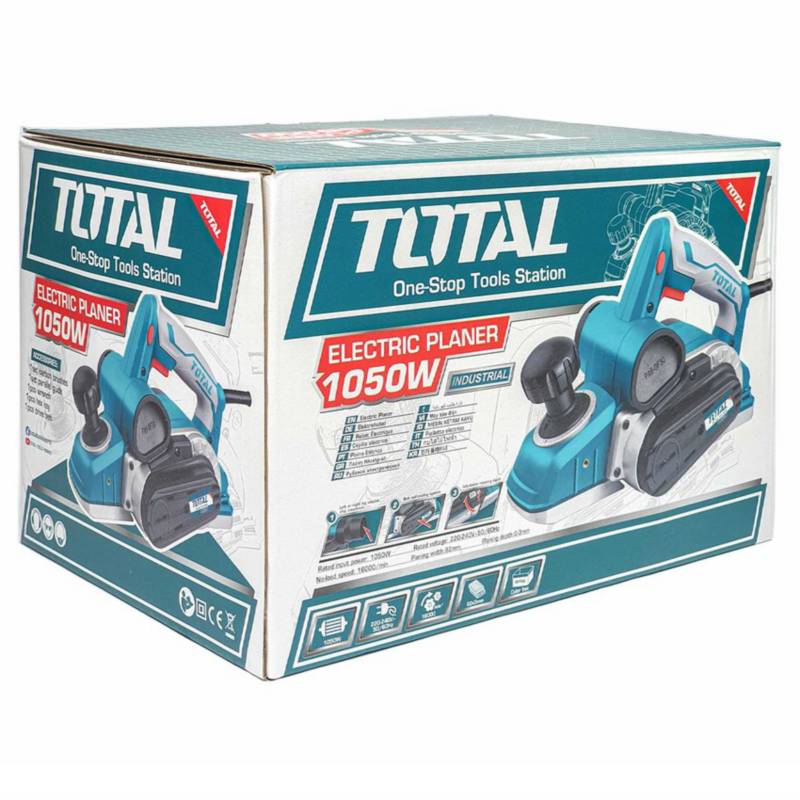 CEPILLO ELÉCTRICO 1050W CARPINTERIO GARLOPA 82MM TOTAL - TL11082361