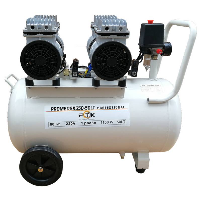 COMPRESORA SILENCIOSA 50LT 1100W OIL FREE PTK1