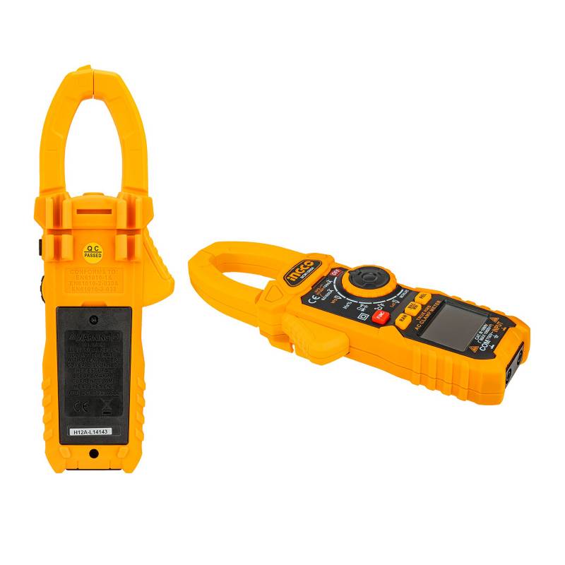 PINZA AMPERIMÉTRICA TENAZA DIGITAL AC 1000AMP INGCO - DCM100043
