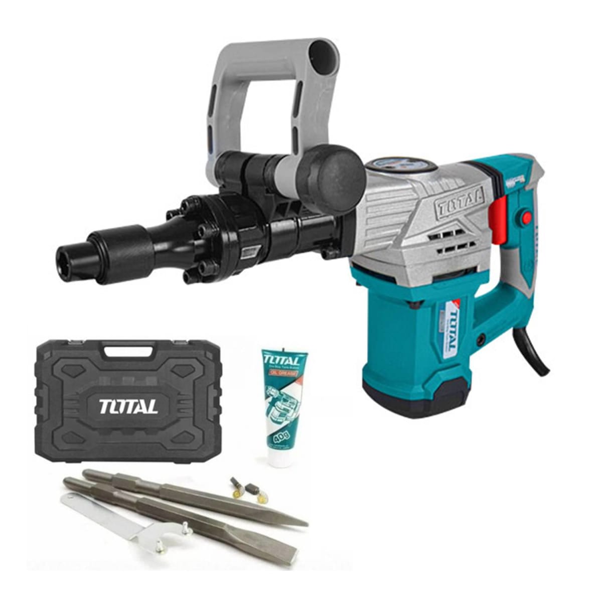 MARTILLO DEMOLEDOR HEXAGONAL 1300W 20J INDUSTRIAL TOTAL TH2130062