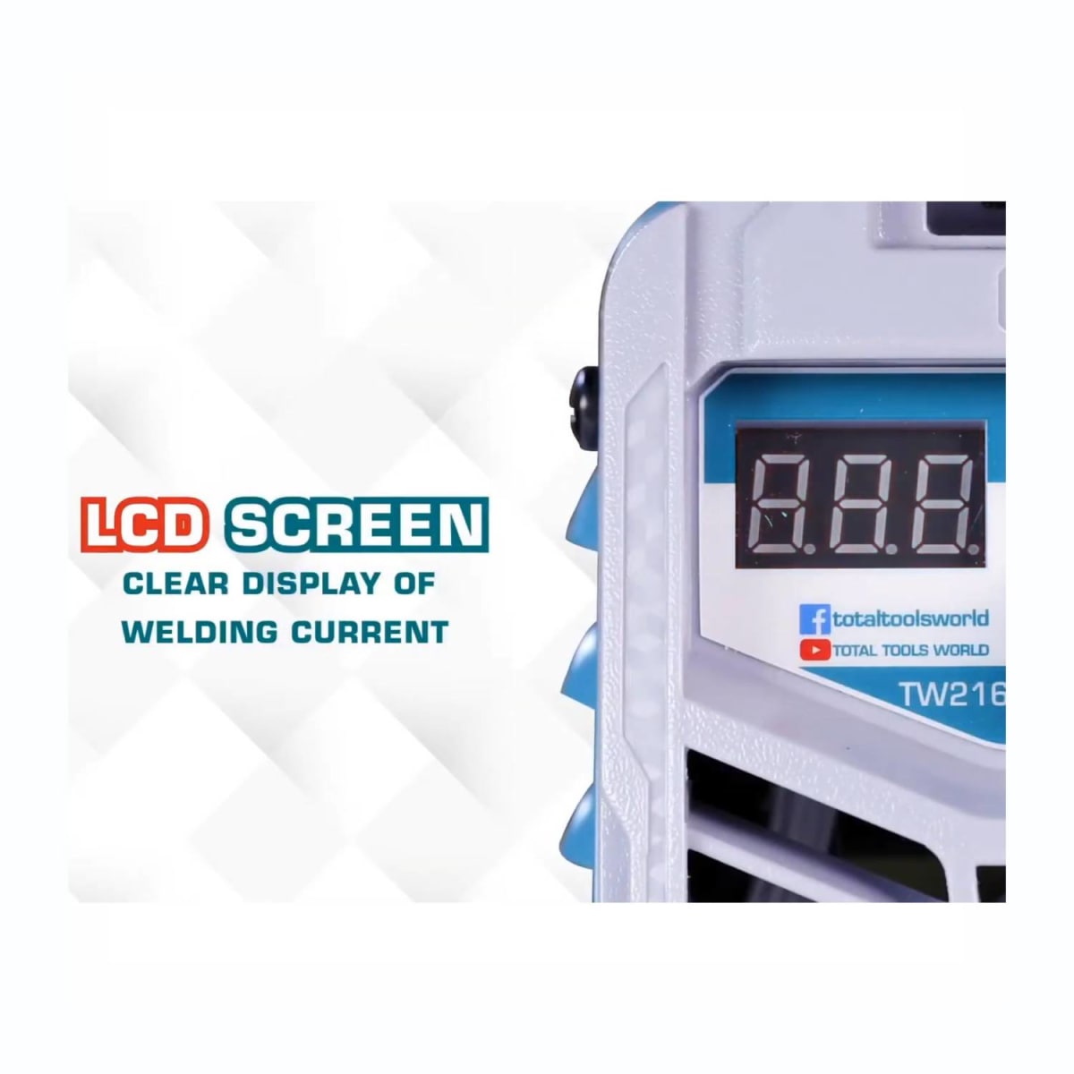 MÁQUINA DE SOLDAR INVERTER 160A MMA 15 LCD TOTAL - TW21602-LI6