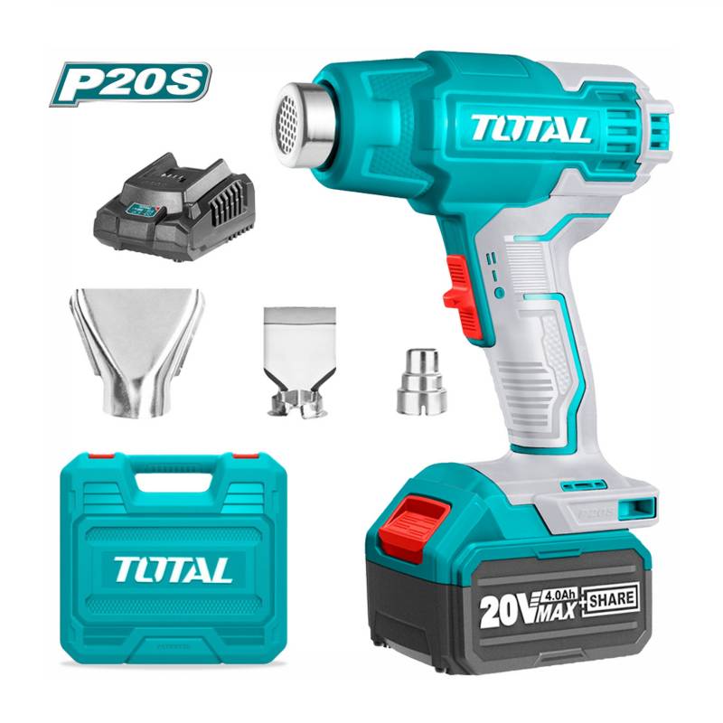 PISTOLA DE CALOR 20V INALÁMBRICA BATERÍA 4AH TOTAL - TBLI200253
