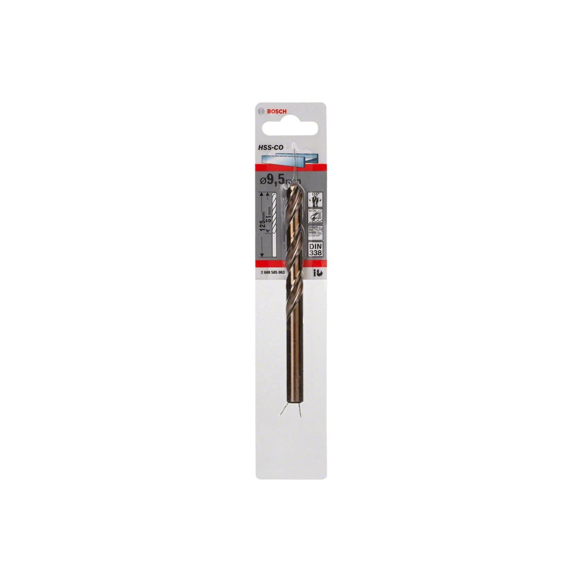 BROCA METAL HSS-CO 9.5 X 81 X 1253