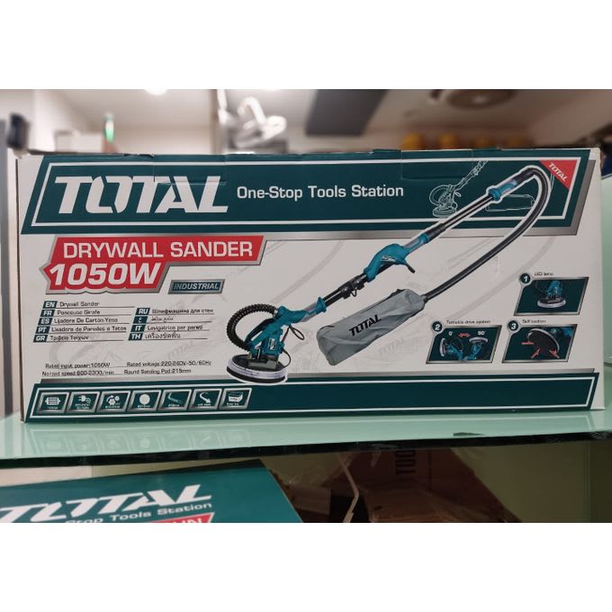 LIJADORA DE PARED Y PISO 1050W TOTAL TOOLS TWS105012