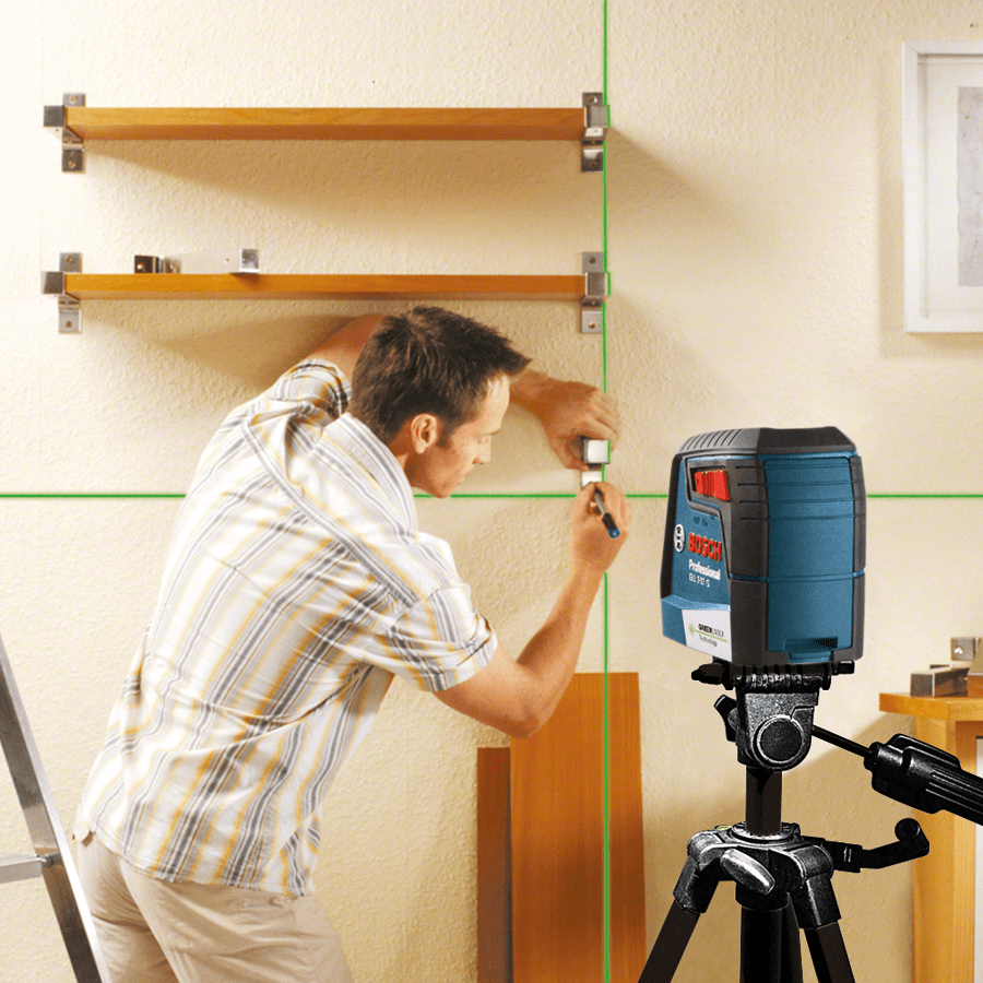 NIVEL LÁSER DE LÍNEAS VERDES CRUZADAS 12 M BOSCH GLL 2-12 G - 0601063VD03