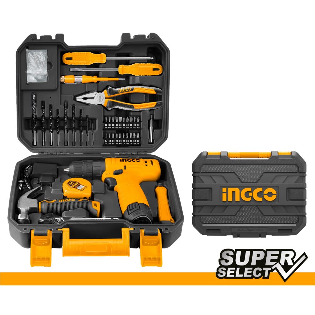 KIT ATORNILLADOR 12V + 81PCS INGCO HKTHP108111