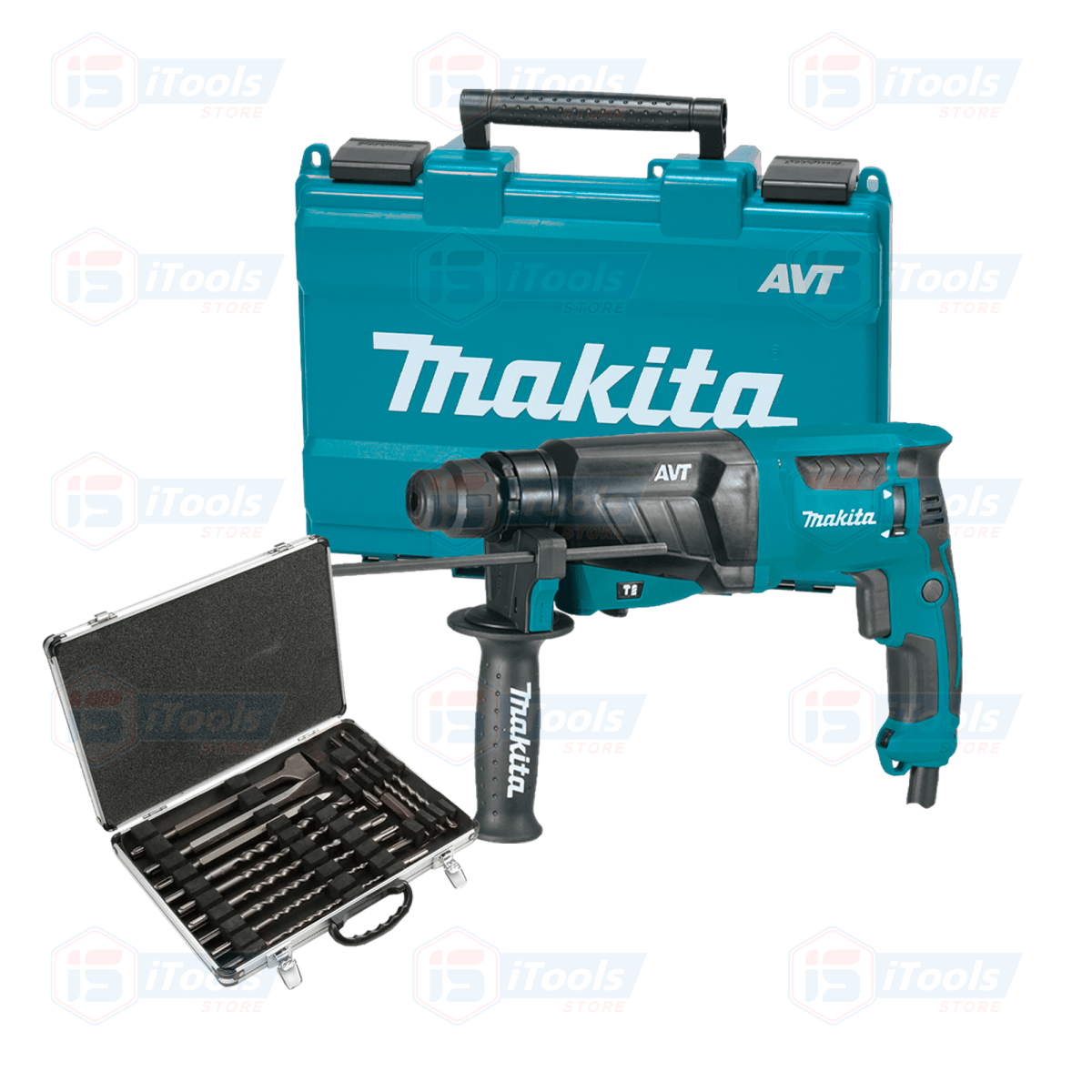 ROTOMARTILLO PERFORADOR SDS-PLUS 800W MAKITA + MALETA 17 PCS DE BROCAS Y CINCELES1