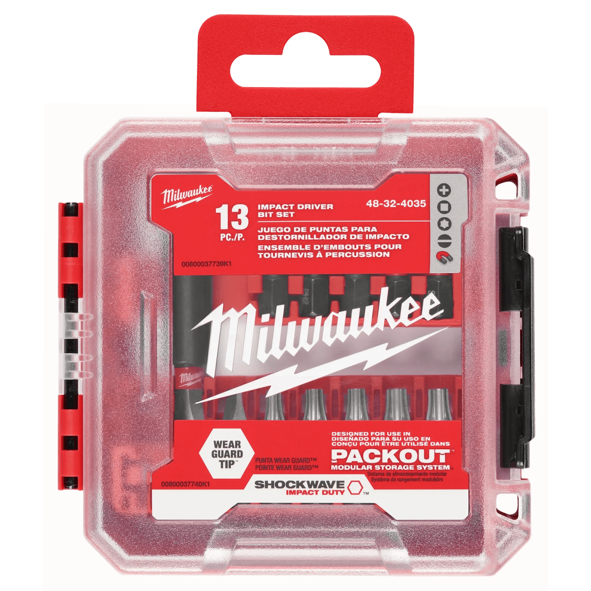 Juego de brocas para destornillador SHOCKWAVE™ Impact Duty™ de 13 piezas MILWAUKEE / 48-32-40352