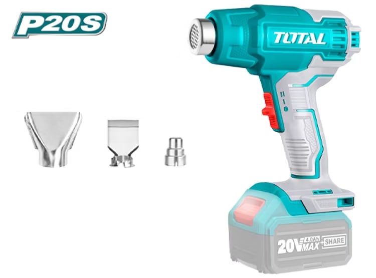 PISTOLA DE CALOR 20V INALÁMBRICA CALENTADOR SELLADORA TOTAL - TBLI20024