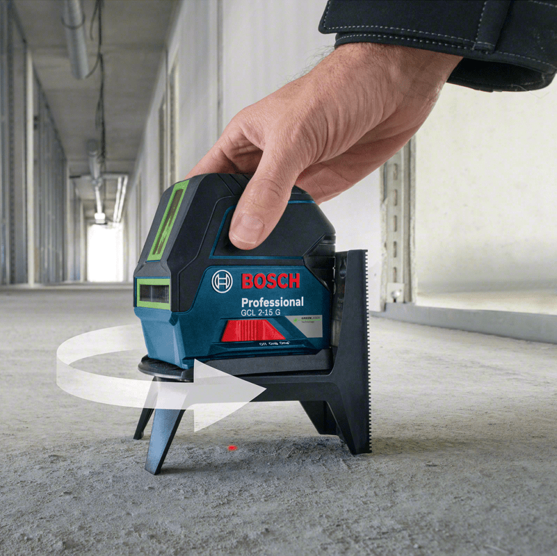NIVEL LÁSER DE LÍNEAS VERDES 15 M CON PUNTOS BOSCH GCL 2-15 G6