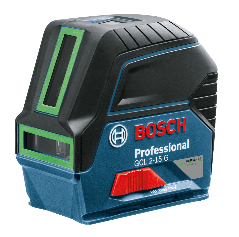 NIVEL LÁSER DE LÍNEAS VERDES 15 M CON PUNTOS BOSCH GCL 2-15 G1
