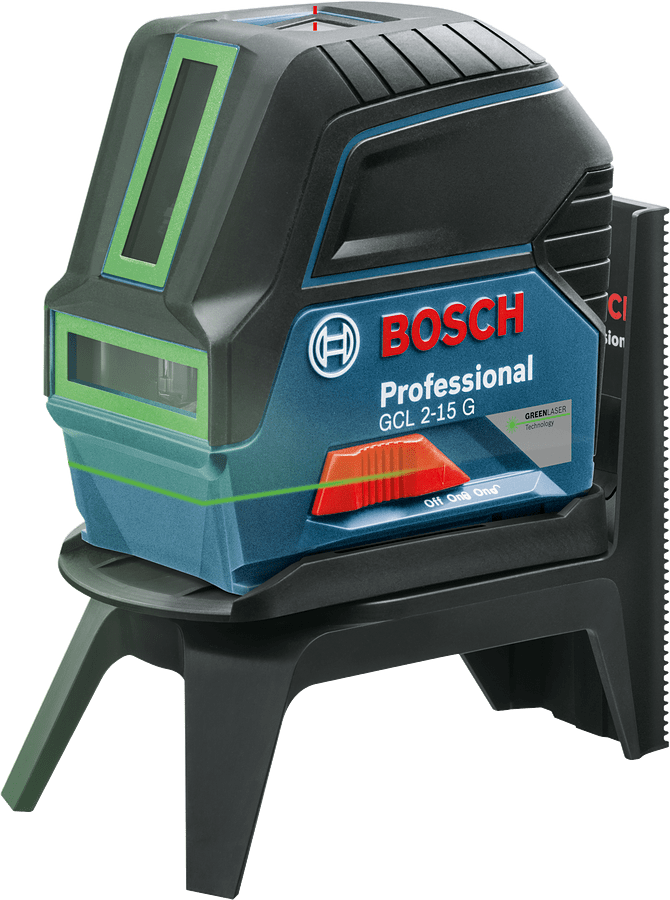 NIVEL LÁSER DE LÍNEAS VERDES 15 M CON PUNTOS BOSCH GCL 2-15 G3