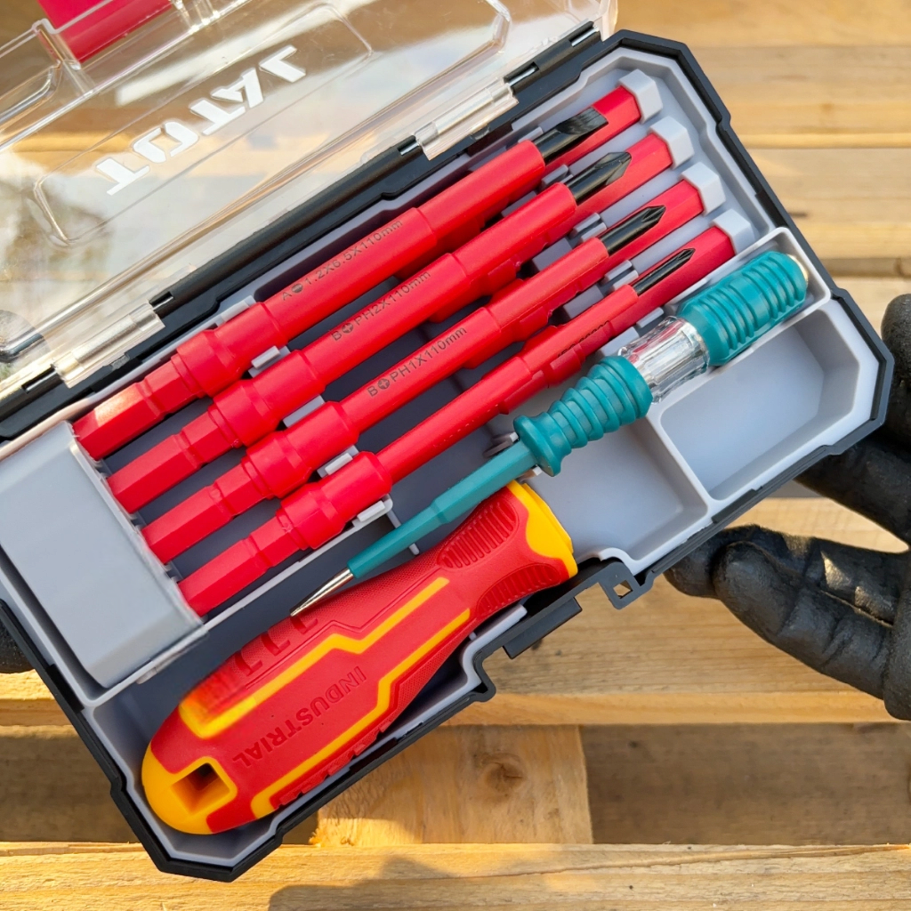 Juego de destornilladores aislados intercambiables dielectricos 10pcs /THTIS51063