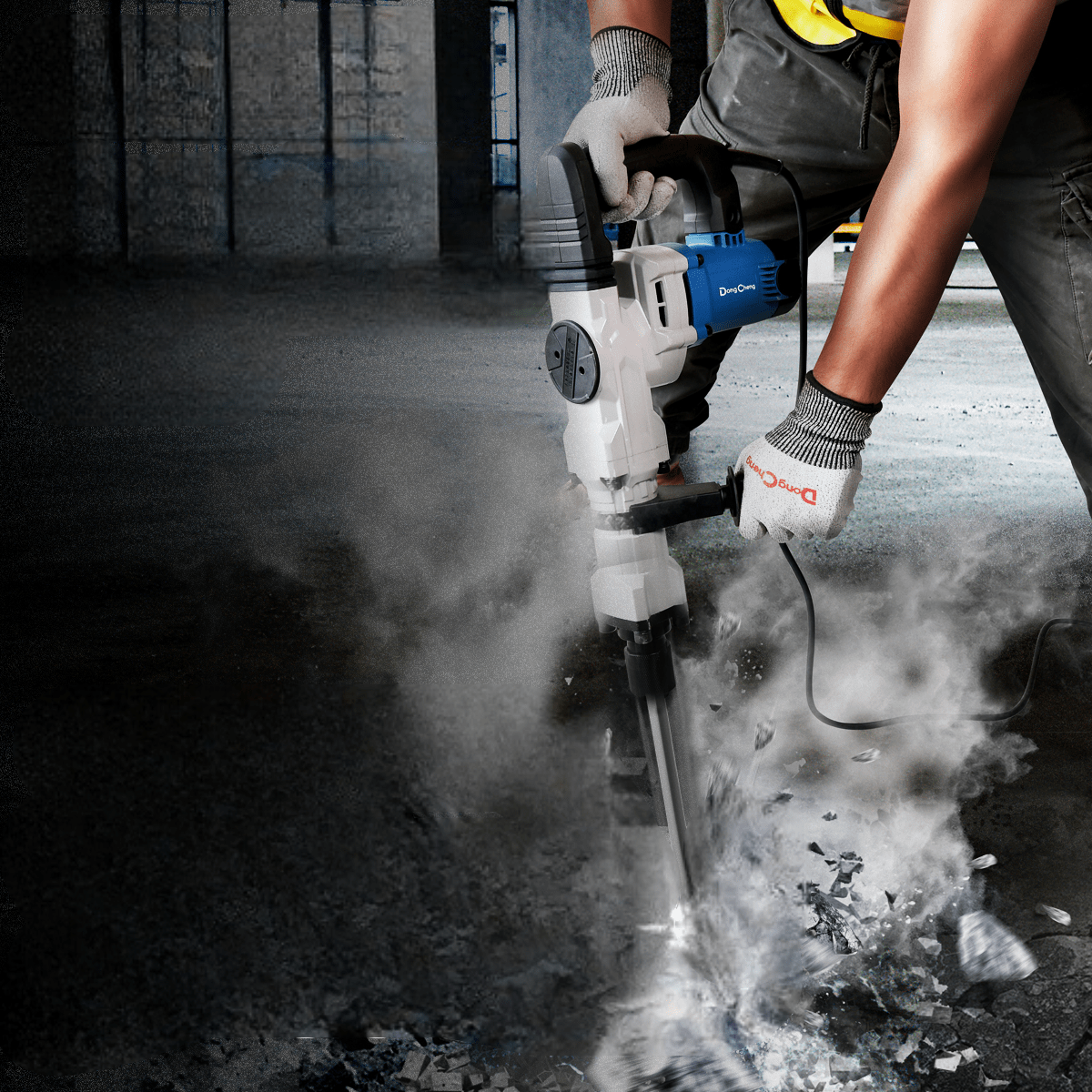 MARTILLO DEMOLEDOR HEXAGONAL 1600W 7KG DONGCHENG / DZG07-62