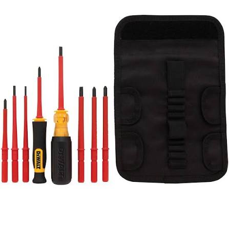 SET DE DESTORNILLADORES AISLADOS VDE 1000V 10 PIEZAS DEWALT / DWHT664172