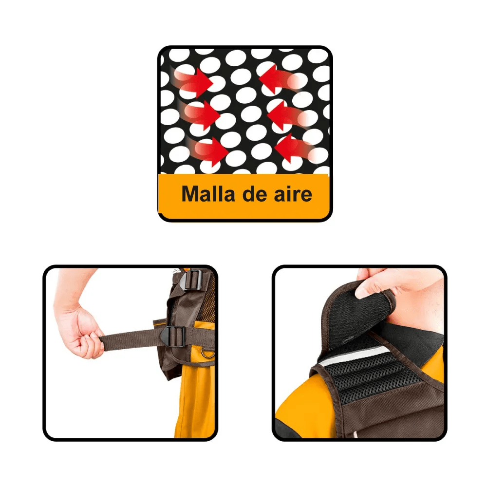 Kit 4 Porta Herramientas Ingco Chaleco + Mochila + Bolso + Cinturón COS2309085