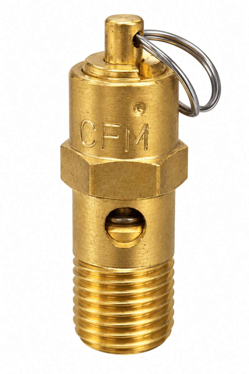 VÁLVULA DE ALIVIO PRESIÓN LATÓN 1/4 130 PSI/ 44SCFM1