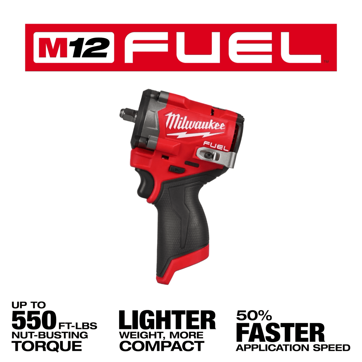 Llave de impacto milwaukee M12 FUEL™ de 3/8