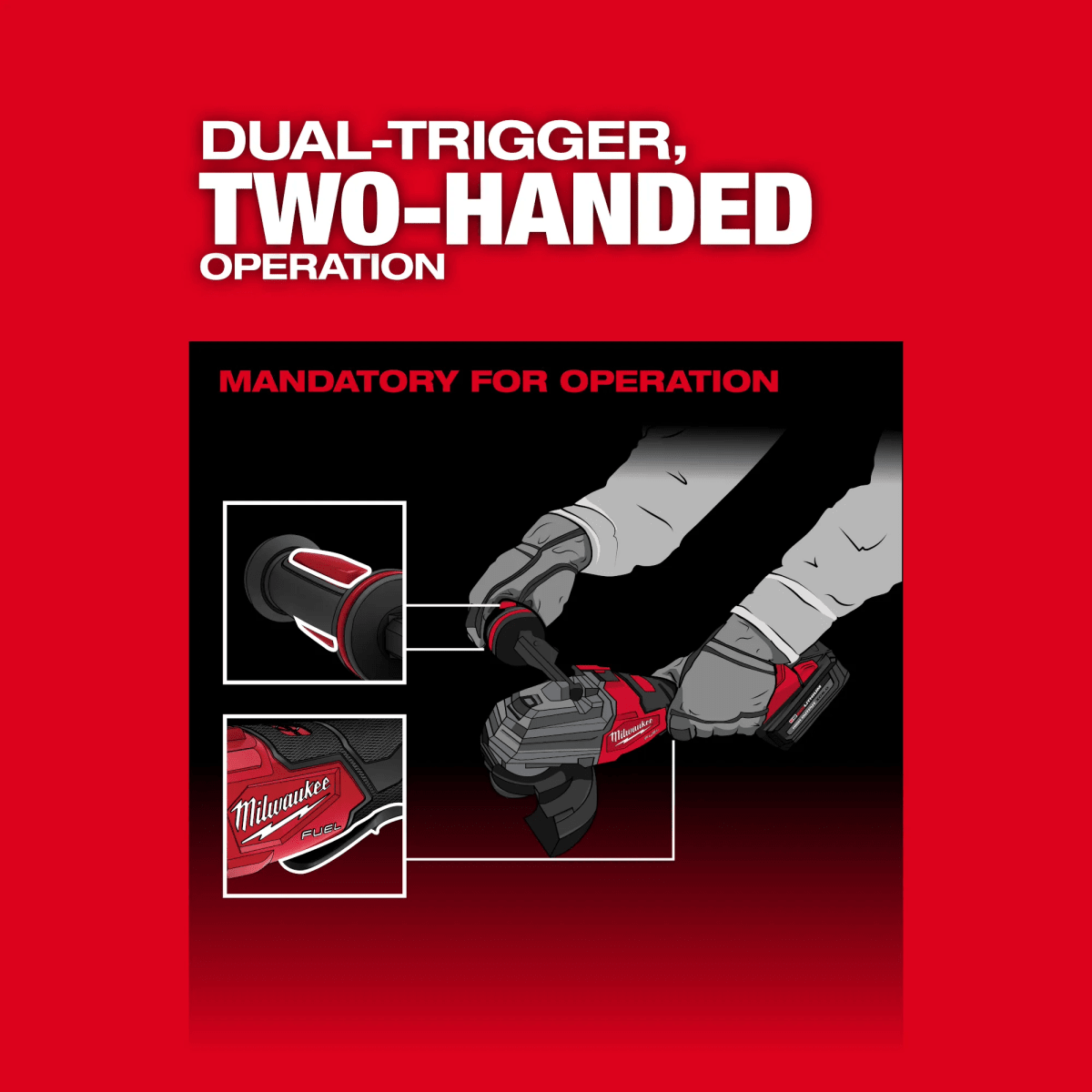 AMOLADORA DE FRENO DE GATILLO DOBLE M18 FUEL™ DE 4-1/2