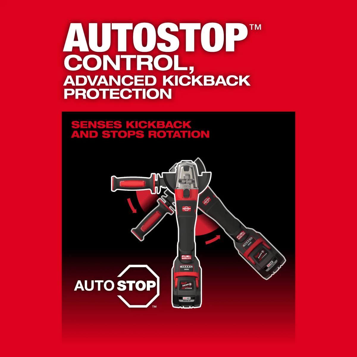 AMOLADORA DE FRENO DE GATILLO DOBLE M18 FUEL™ DE 4-1/2