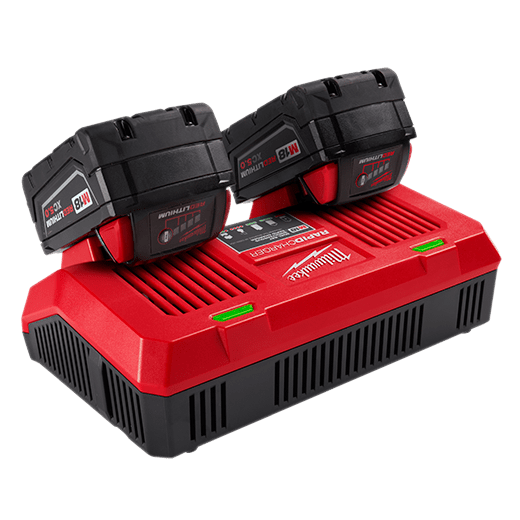 CARGADOR RAPIDO SIMULTANEO DE DOS BAHIAS 220 V M18™ MILWAUKEE / 48-59-18024