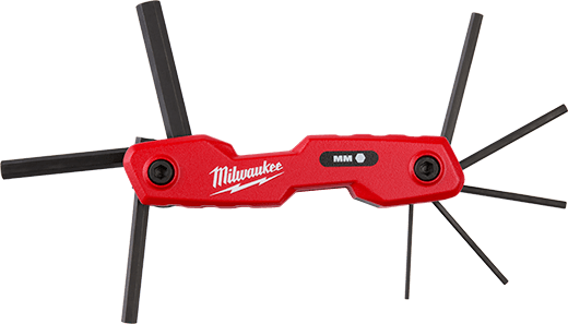 JUEGO DE LLAVES HEXAGONALES PLEGABLES DE 8 LLAVES (MÉTRICAS) MILWAUKEE 48-22-21823