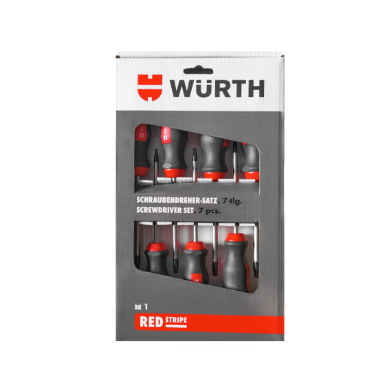 Kit Destornilladores TX 7 piezas Red Stripe - WURTH2