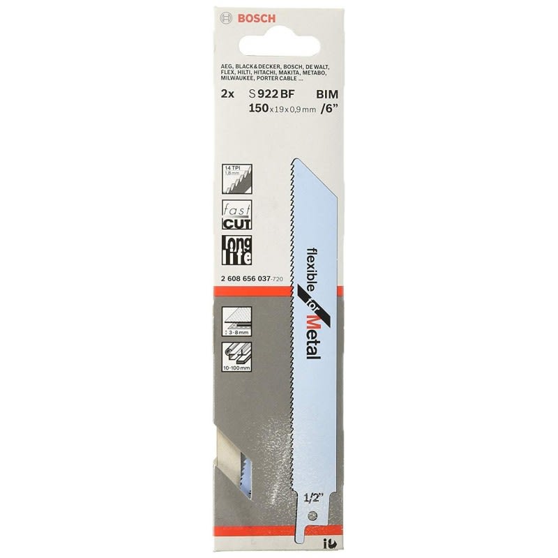 Cuchilla para Sierra Sable  S 922 BF BOSCH .FOR -METAL.2