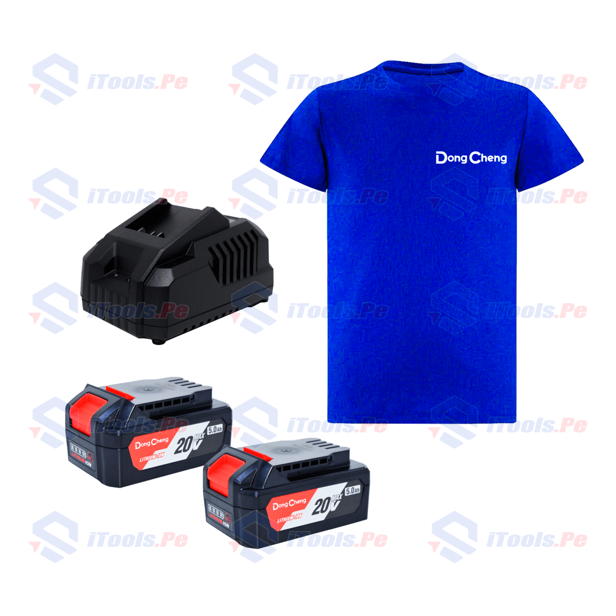 KIT BATERÍAS 5AH + CARGADOR RÁPIDO Y POLO TALLA M DONG CHENG1