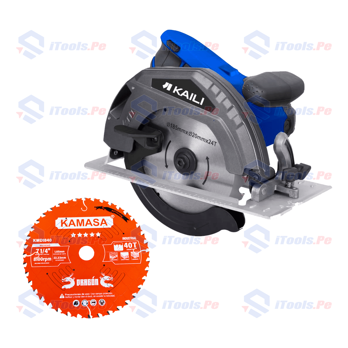 KIT SIERRA CIRCULAR 1600 W KAILI + DISCO DRAGÓN 40 T KAMASA1