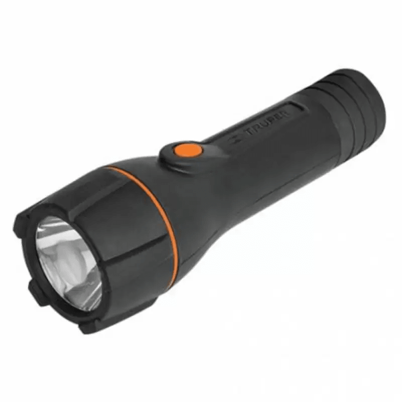 Linterna Plástica 2D C/Negro Truper 130191