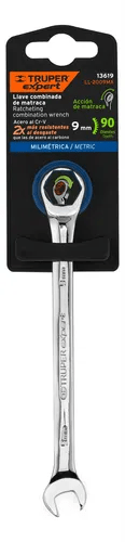 Llave Mixta Milimétrica 9 x 146mm con Ratchet Truper 136191