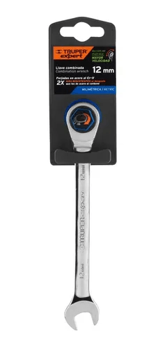 Llave Mixta Milimétrica 12 x 166mm con Ratchet Truper 157441