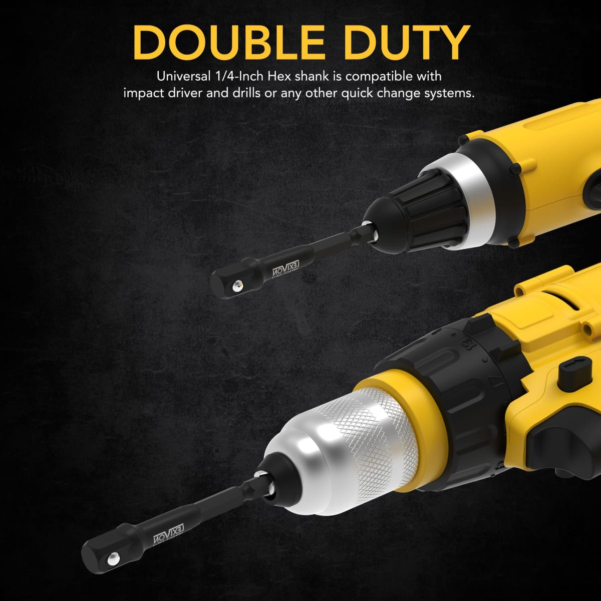 JUEGO DE ADAPTADORES DE DADO DE GRADO DE IMPACTO 3 PIEZAS DE 1/4