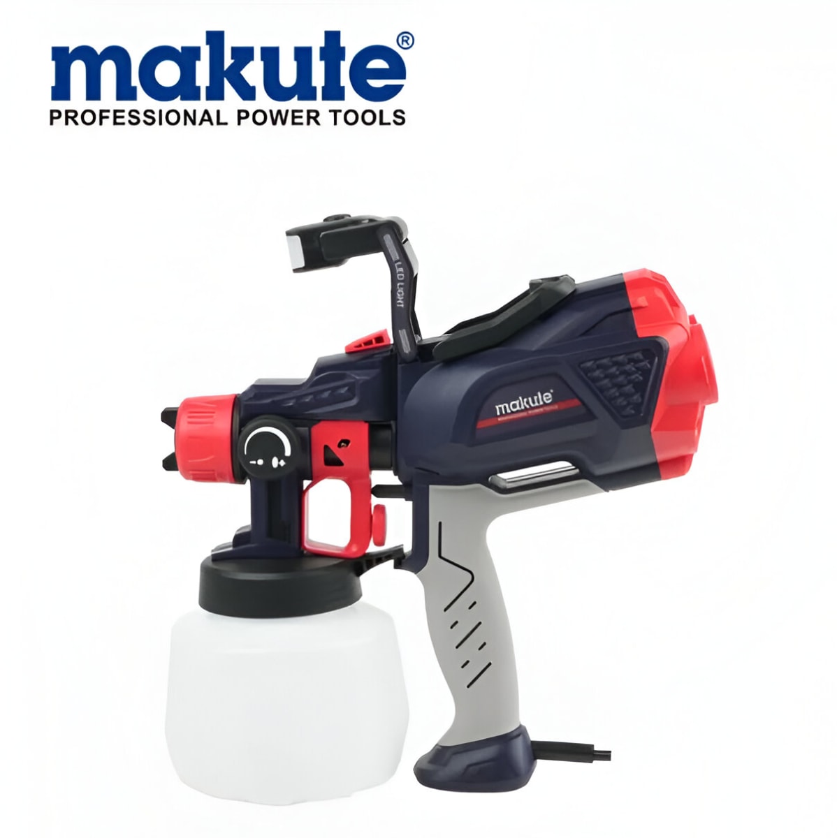 PISTOLA PARA PINTAR 550W 1200ML MAKUTE CON LUZ LED/ SG1313
