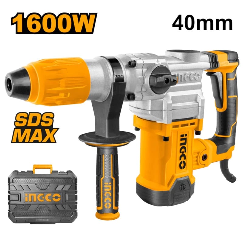 ROTOMARTILLO DEMOLEDOR SDS-MAX 1600W CON MALETIN INGCO1