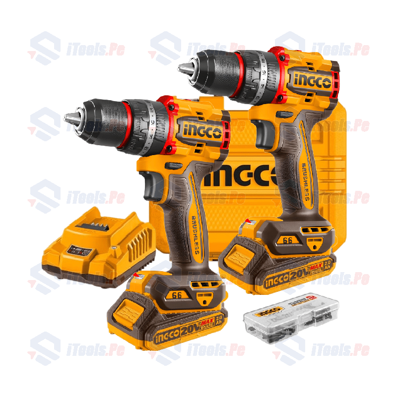 SUPER COMBO DE TALADROS INGCO CIDLI206681-PACK1