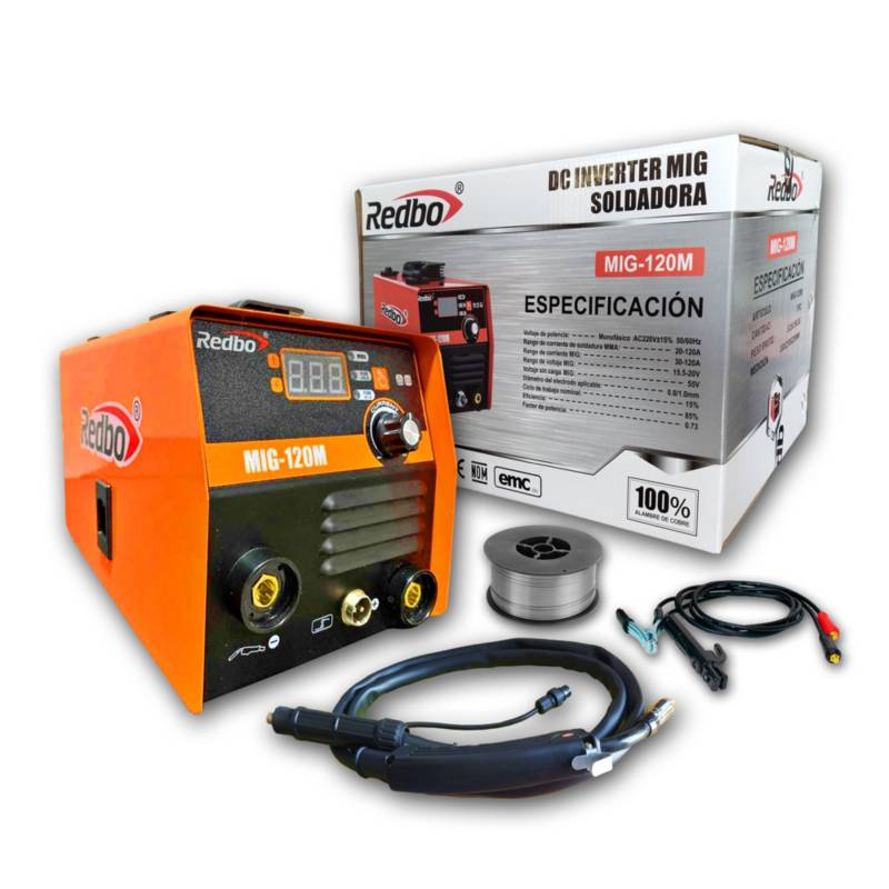 Soldadora Inversora Mig Flux 120 AMP REDBO MIG-120NEW4
