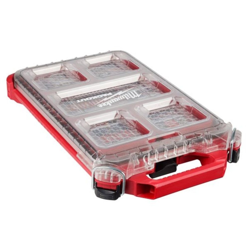 KIT DE ESTUCHE SHOCKWAVE DE 100 PIEZAS MILWAUKEE PACKOUT 48-32-40822