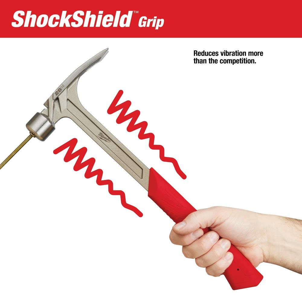 MARTILLO PARA ENMARCAR CARA FRESADA MILWAUKEE DE 28 OZ 48-22-90293