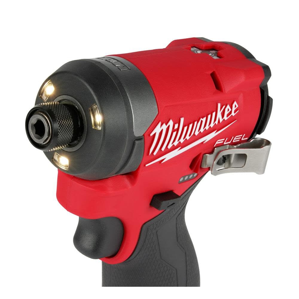 Kit de destornillador de impacto hexagonal Milwaukee M12 FUEL de 1/4 pulgadas3