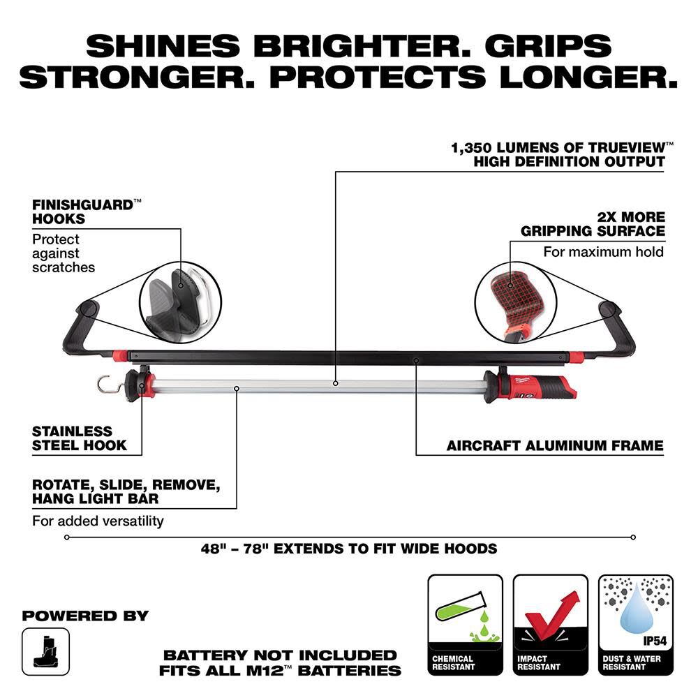 LUZ LED DEL CAPÓ MILWAUKEE M12 BARE TOOLS10