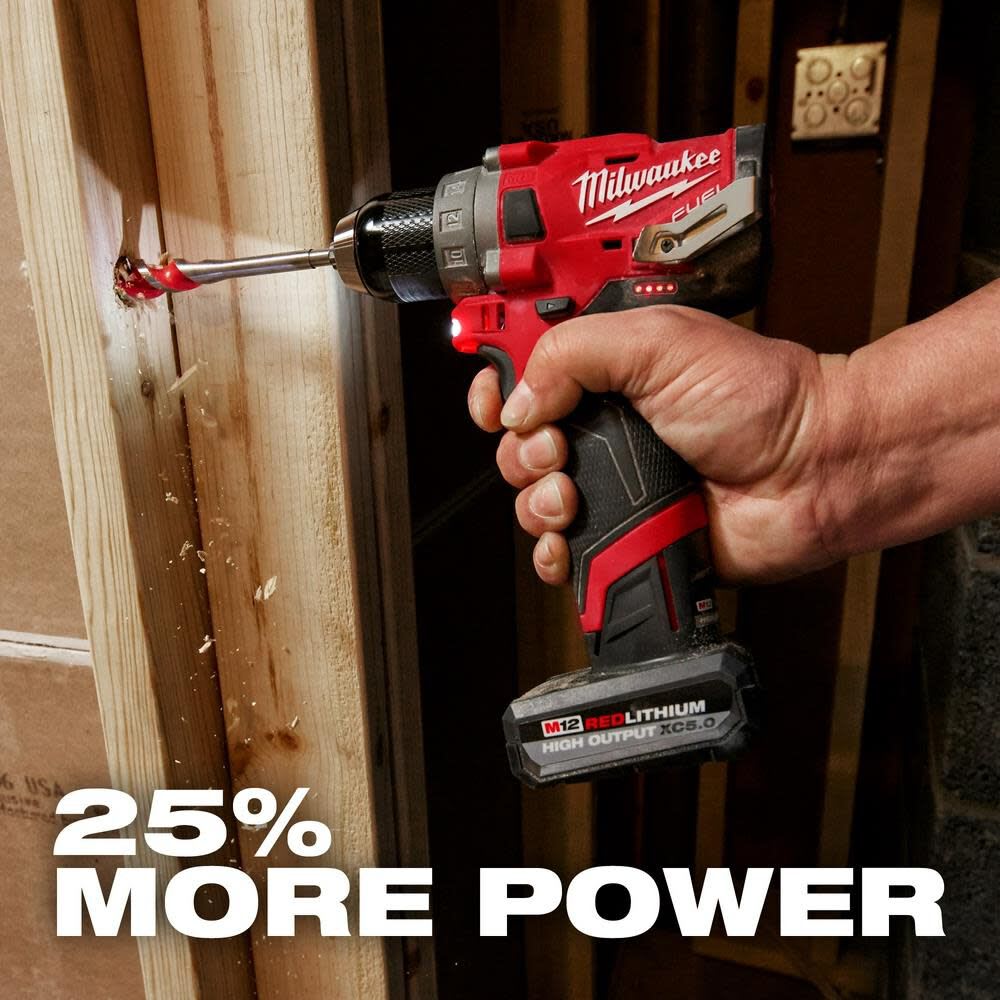 BATERÍA M12 REDLITHIUM ALTO SALIDA 5.0AH MILWAUKEE 48-11-24505
