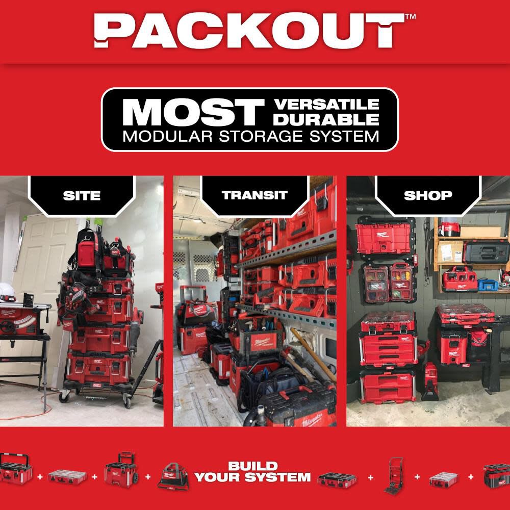 Milwaukee PACKOUT Caja de herramientas grande7