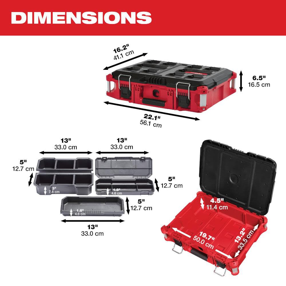 Caja de herramientas PACKOUT de Milwaukee 48-22-84248
