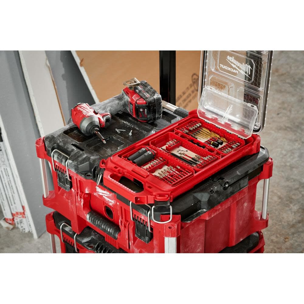 MILWAUKEE SHOCKWAVE JUEGOS DE BROCA Y ACCIONAMIENTO DE IMPACTO 75PCS 48-32-40984