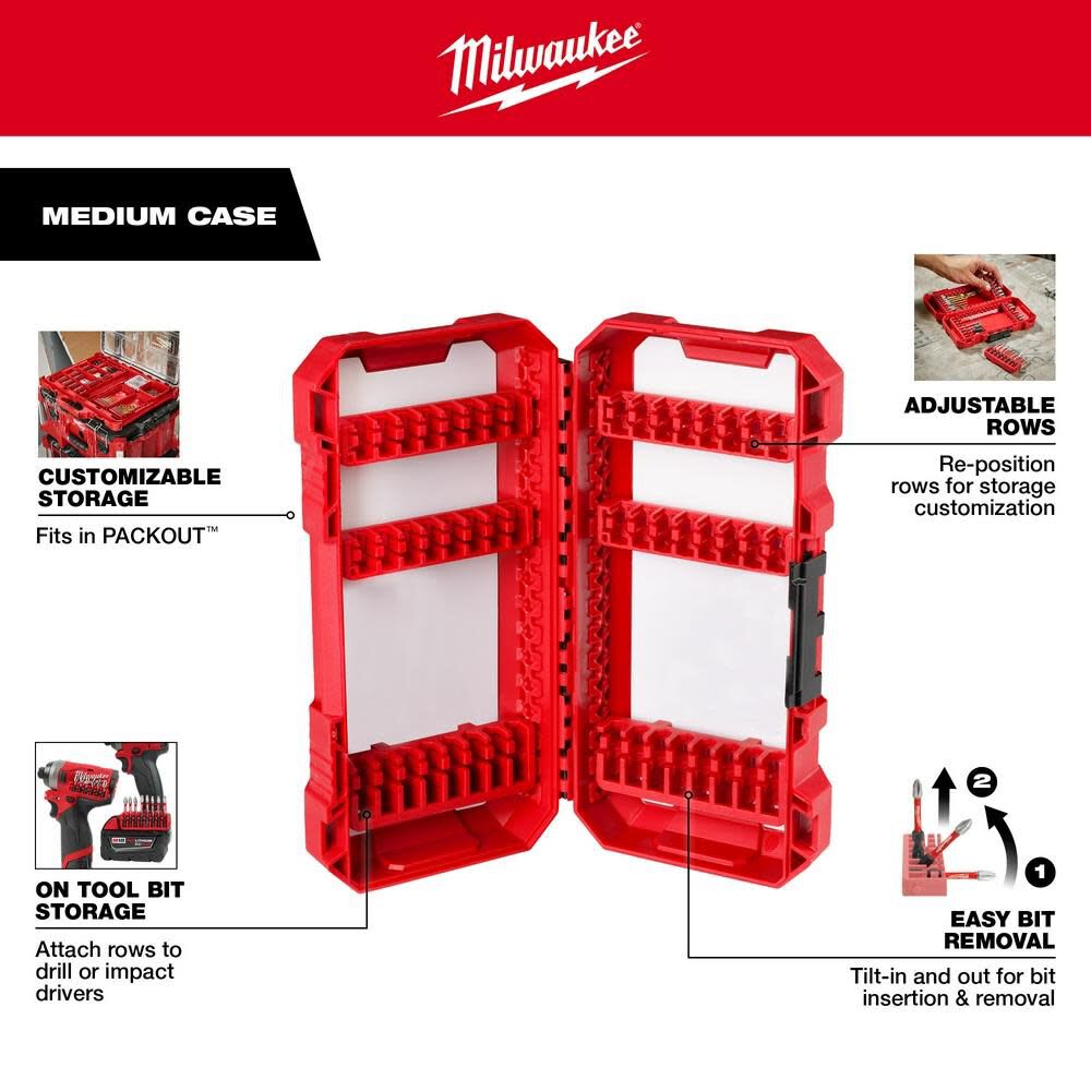 Juego de puntas de destornillador de impacto Milwaukee SHOCKWAVE de 100 piezas5