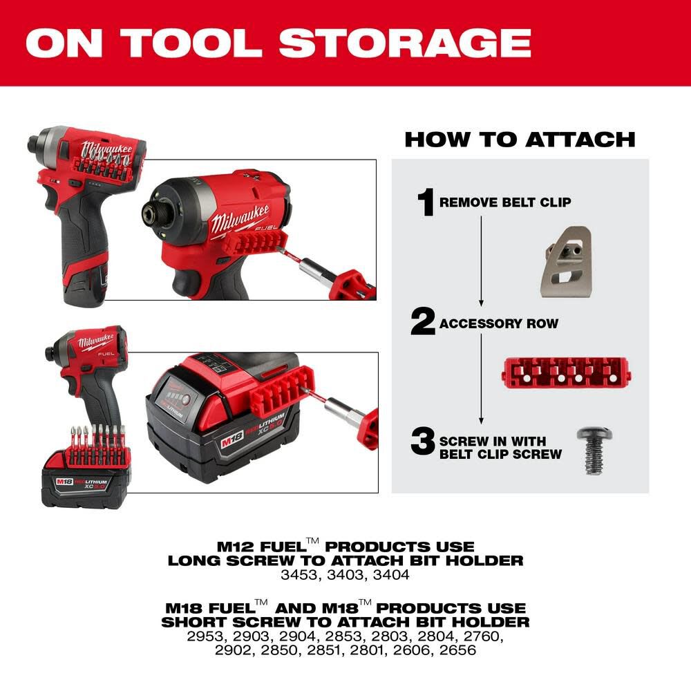 Juego de puntas de destornillador de impacto Milwaukee SHOCKWAVE de 100 piezas4